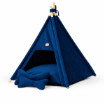 TeePee stan Golden dog 70 x 70 x 90 cm - námornícka modrá